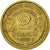 Moneda, Francia, Morlon, 2 Francs, 1939, MBC, Aluminio - bronce, KM:886