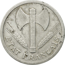 Coin, France, Bazor, 2 Francs, 1943, Beaumont - Le Roger, VF(30-35), Aluminum