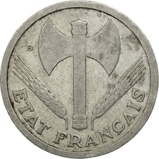 France, Bazor, 2 Francs, 1944, Beaumont - Le Roger, TB+, Alum ,KM:904.2,Gad 535a