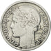Moneda, Francia, Morlon, 2 Francs, 1945, Beaumont - Le Roger, BC+, Aluminio