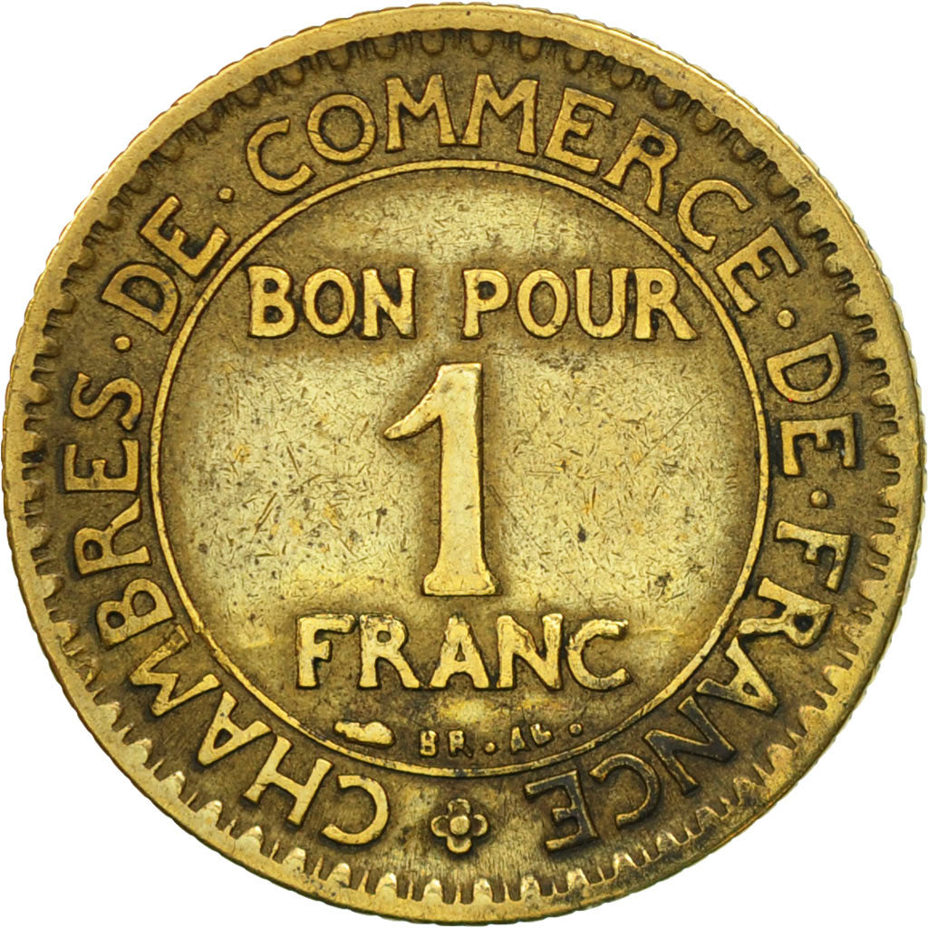 Monnaie, France, Chambre de commerce, Franc, 1927, Paris, TB+, Aluminum-Bronze