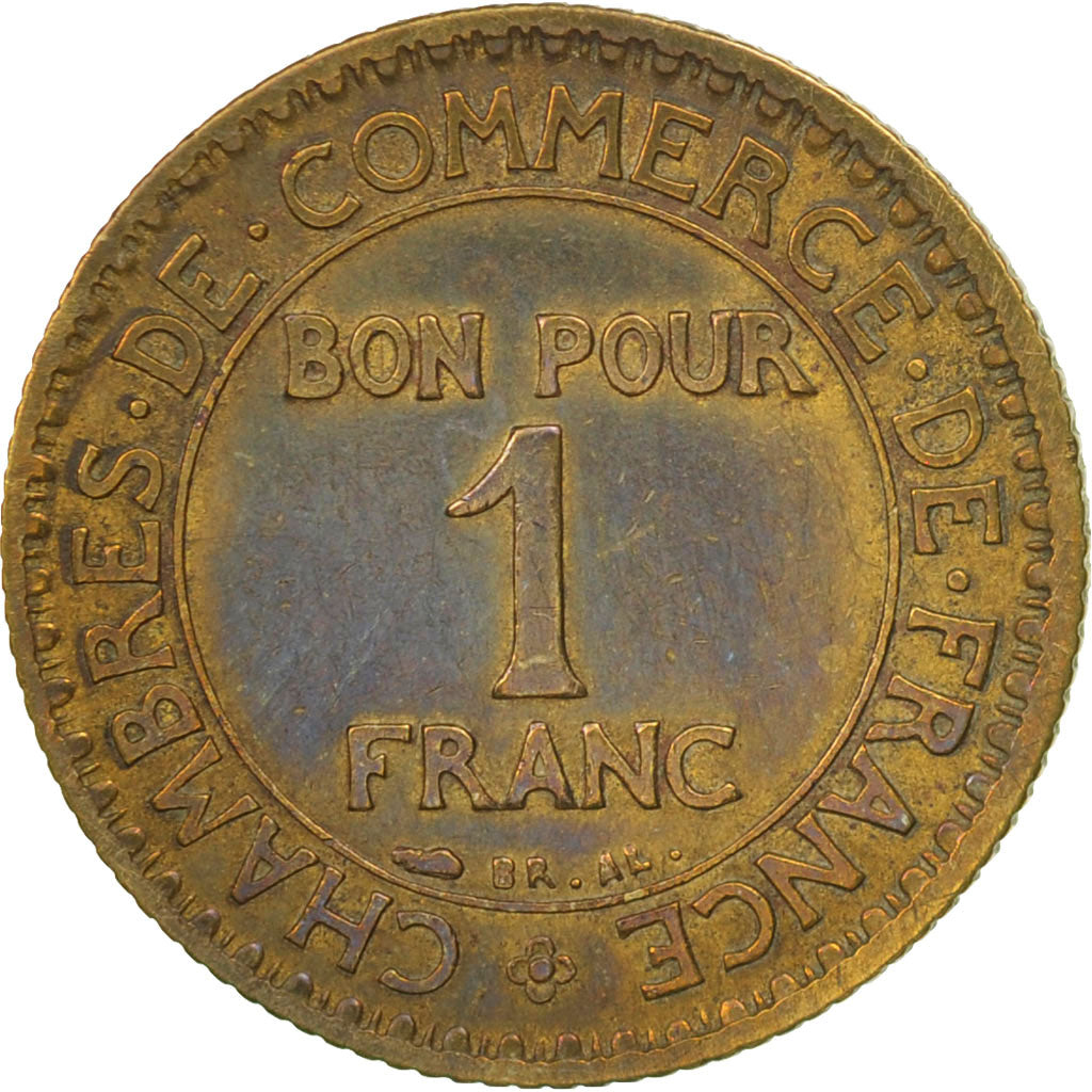Coin, France, Chambre de commerce, Franc, 1926, Paris, EF(40-45)