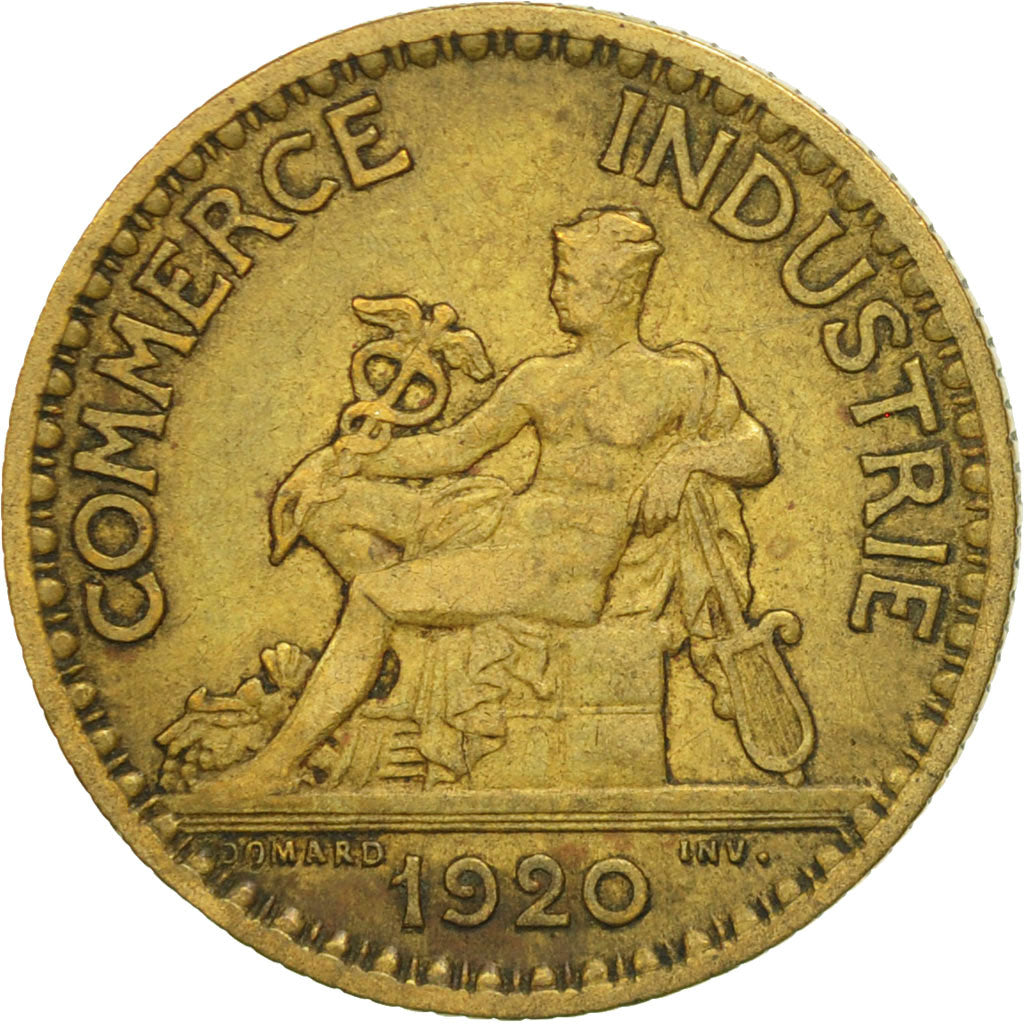 France, Chambre de commerce, Franc, 1920, Paris, VF(30-35), Alum-Bron, KM 876