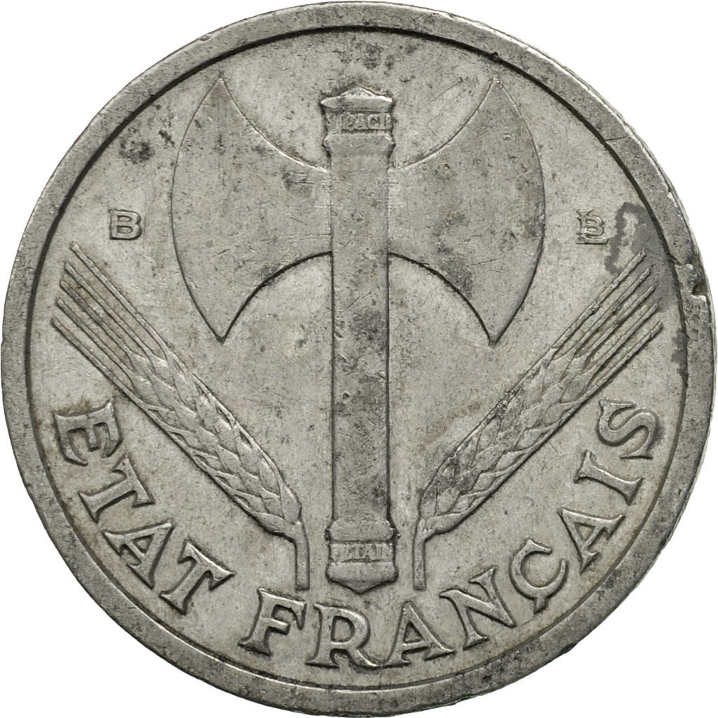 Münze, Frankreich, Bazor, Franc, 1943, Rouen, S, Aluminium, KM:902.2