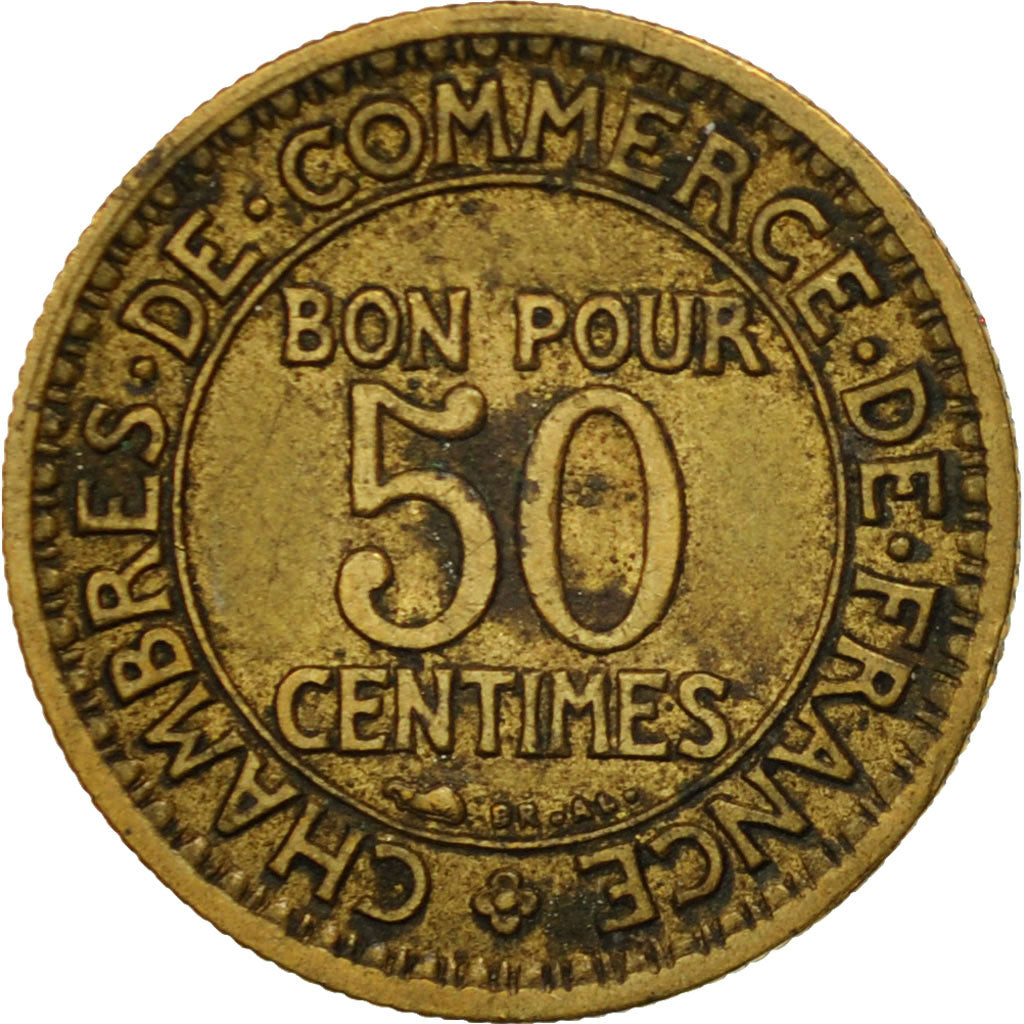 Coin, France, Chambre de commerce, 50 Centimes, 1929, VF(30-35)