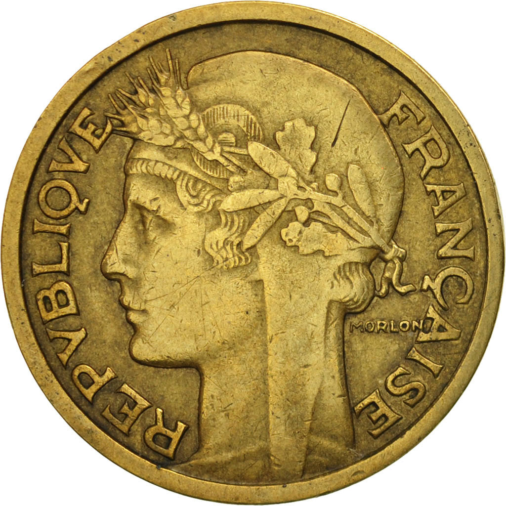Coin, France, Morlon, Franc, 1935, EF(40-45), Aluminum-Bronze, KM:885