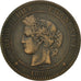Coin, France, Cérès, 10 Centimes, 1876, Bordeaux, VF(20-25), Bronze, KM:815.2