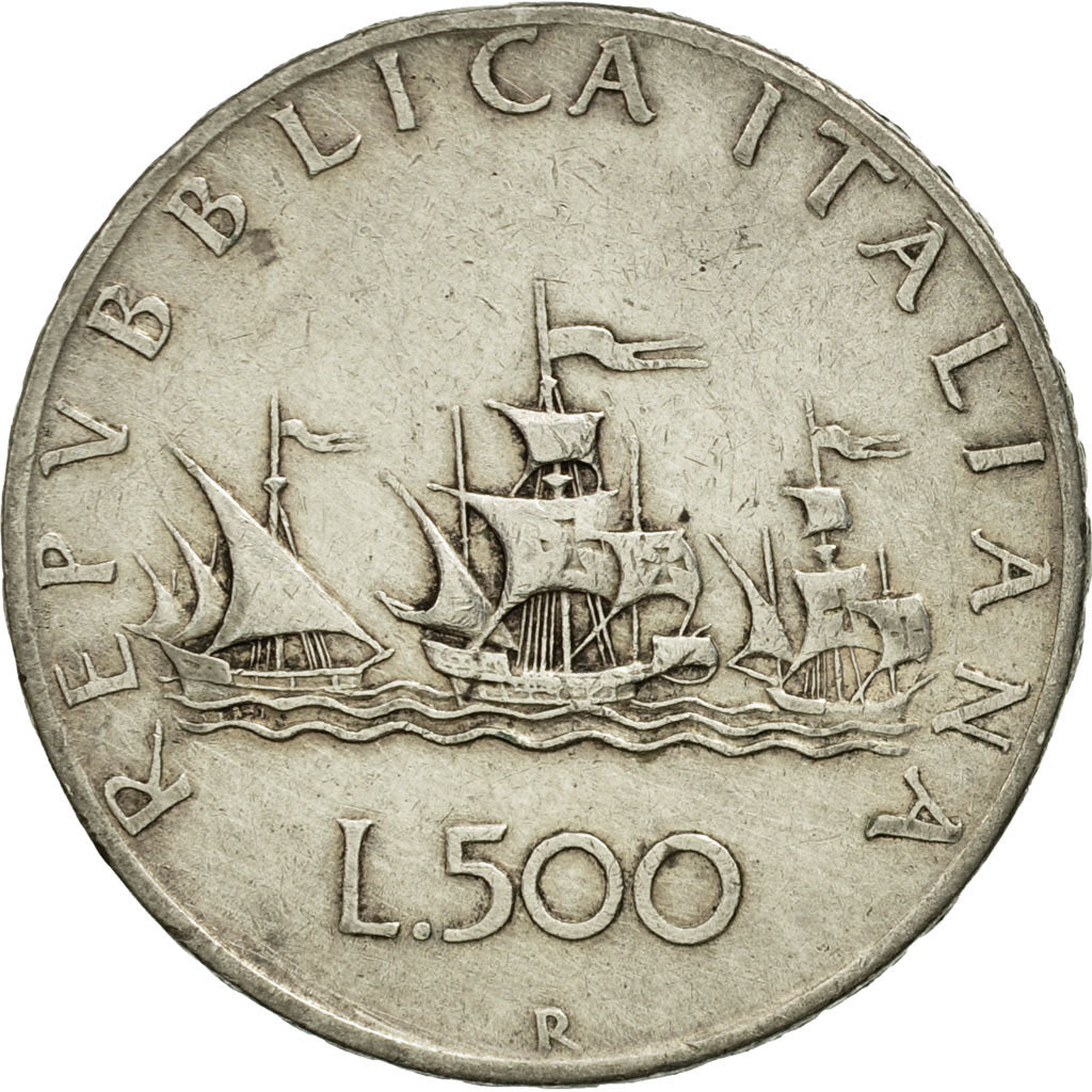 Italy, 500 Lire, 1958, Rome, EF(40-45), Silver, KM:98