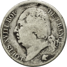 Monnaie, France, Louis XVIII, Louis XVIII, 2 Francs, 1823, Paris, TB, Argent