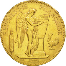 Munten, Frankrijk, Génie, 100 Francs, 1879, Paris, PR, Goud, KM:832