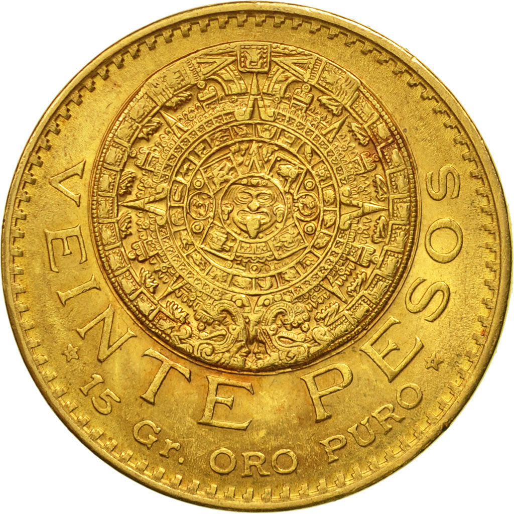 Mexico, 20 Pesos, 1919, Mexico City, AU(55-58), Gold, KM:478