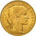 Münze, Frankreich, Marianne, 20 Francs, 1908, VZ+, Gold, KM:857, Gadoury:1064a