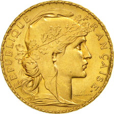 Moneda, Francia, Marianne, 20 Francs, 1910, EBC+, Oro, KM:857, Gadoury:1064a