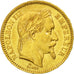 France, Napoleon III, 20 Francs, 1862, Paris, AU(55-58), Gold, KM 801.1