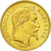 Munten, Frankrijk, Napoleon III, Napoléon III, 20 Francs, 1865, Strasbourg, PR