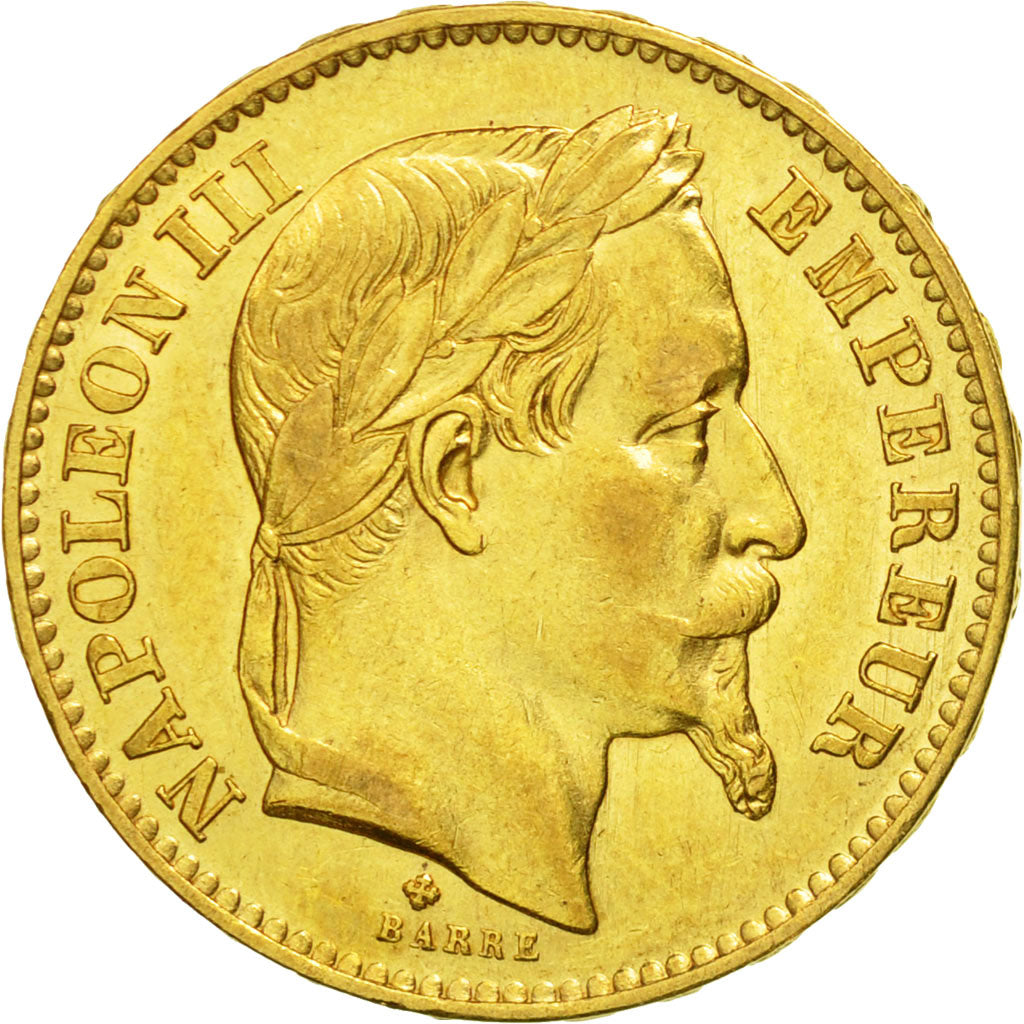 Coin, France, Napoleon III, Napoléon III, 20 Francs, 1868, Strasbourg