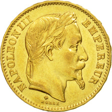Moneda, Francia, Napoleon III, Napoléon III, 20 Francs, 1868, Strasbourg, EBC