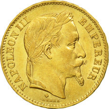 Monnaie, France, Napoleon III, Napoléon III, 20 Francs, 1869, Strasbourg, SUP