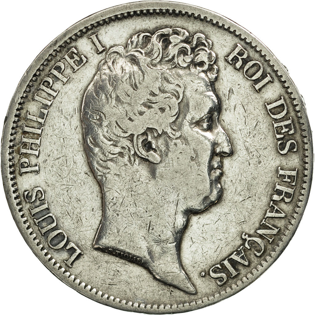 Coin, France, Louis-Philippe, 5 Francs, 1831, Lille, VF(30-35), Silver