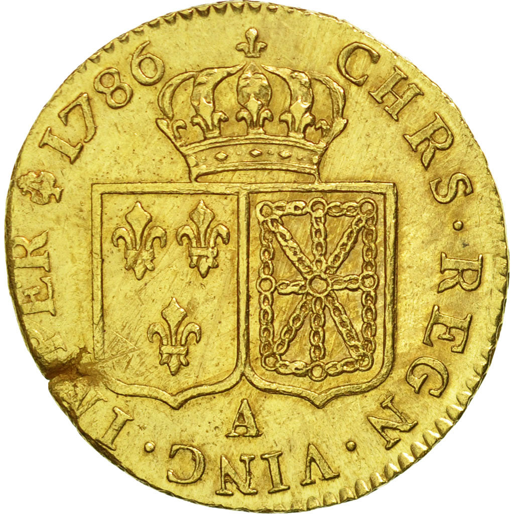Monnaie, France, Louis XVI, Louis d'or à la tête nue, Louis d'Or, 1786, Paris