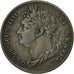 Munten, Groot Bretagne, George IV, Farthing, 1825, ZF, Koper, KM:677