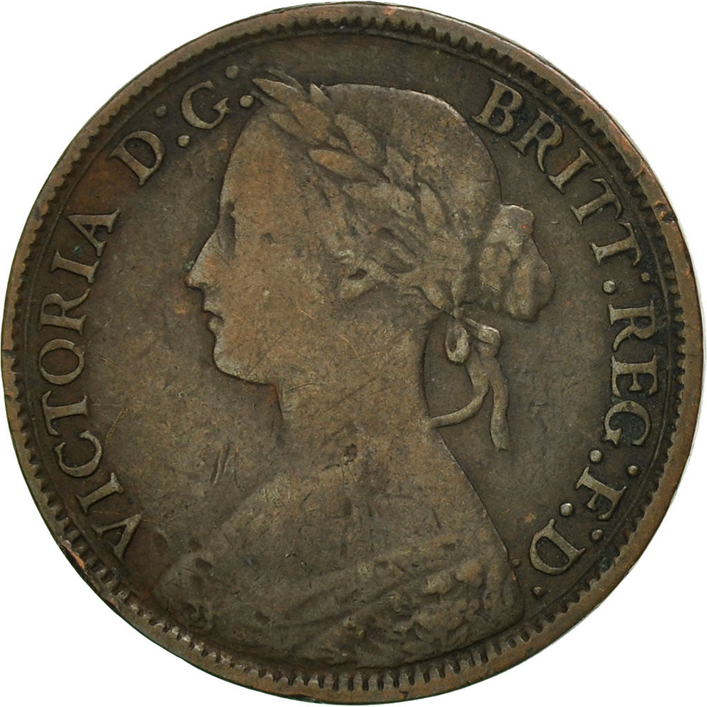 Great Britain, Victoria, Farthing, 1860, VF(30-35), Bronze, KM:747.2