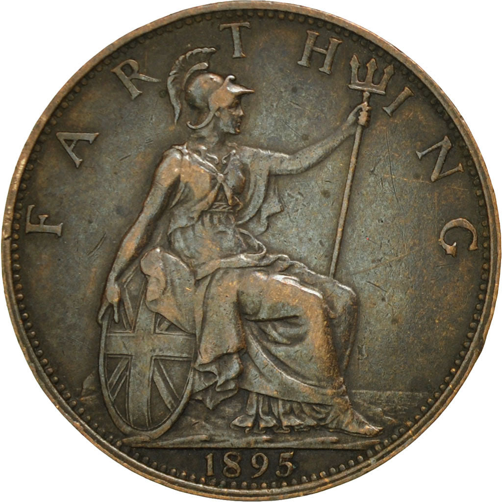 Great Britain, Victoria, Farthing, 1895, EF(40-45), Bronze, KM:788.1