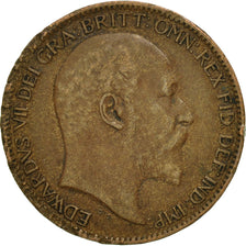 Coin, Great Britain, Edward VII, Farthing, 1906, EF(40-45), Bronze, KM:792