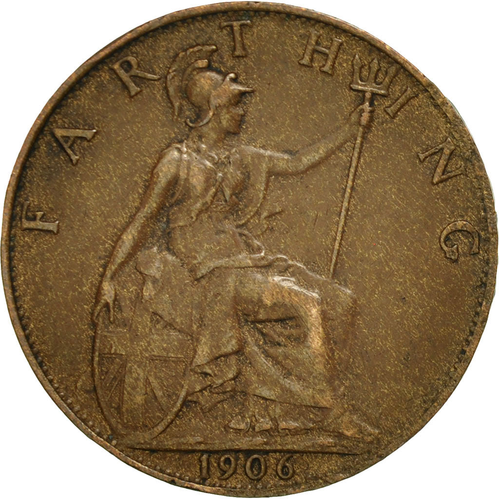 Coin, Great Britain, Edward VII, Farthing, 1906, EF(40-45), Bronze, KM:792