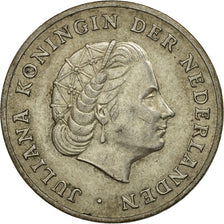 Munten, Nederlandse Antillen, Juliana, Gulden, 1952, ZF+, Zilver, KM:2