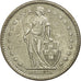 Coin, Switzerland, 2 Francs, 1965, Bern, AU(55-58), Silver, KM:21
