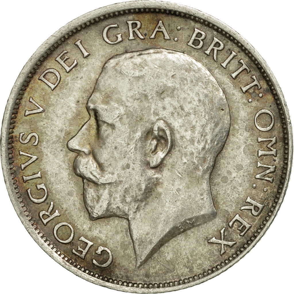 Great Britain, George V, Shilling, 1917, AU(50-53), Silver, KM:816