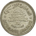 Monnaie, Lebanon, 50 Piastres, 1952, Utrecht, TTB+, Argent, KM:17