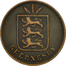 Coin, Guernsey, 4 Doubles, 1903, Heaton, Birmingham, EF(40-45), Bronze, KM:5