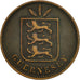 Coin, Guernsey, 4 Doubles, 1903, Heaton, Birmingham, EF(40-45), Bronze, KM:5