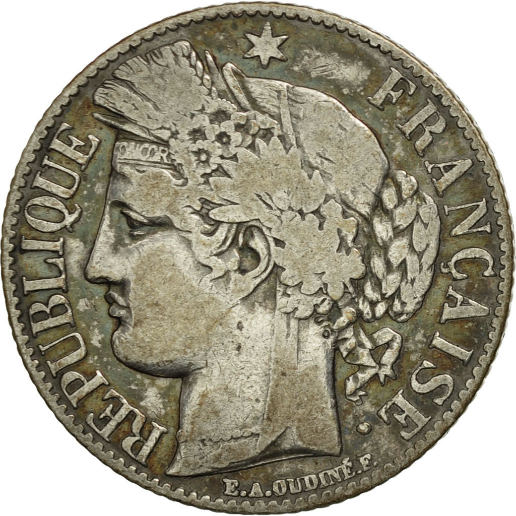 Coin, France, Cérès, Franc, 1887, Paris, VF(30-35), Silver, KM:822.1