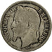 France, Napoleon III, Franc, 1868, Strasbourg, VF(20-25), Silver, KM 806.2