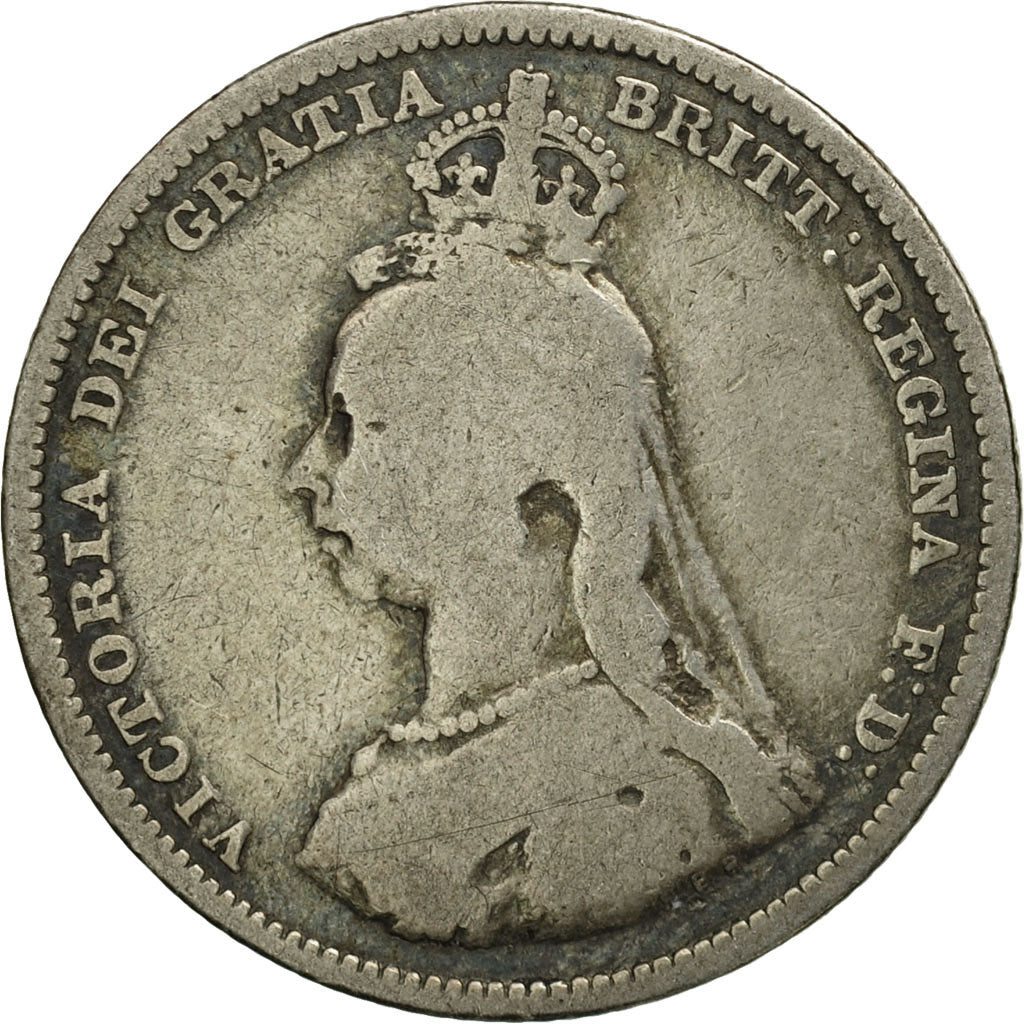 Great Britain, Victoria, Shilling, 1888, VF(20-25), Silver, KM:761