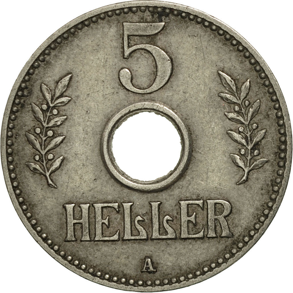 África oriental alemana, Wihelm II, 5 Heller, 1913, Berlin, MBC+, KM 13