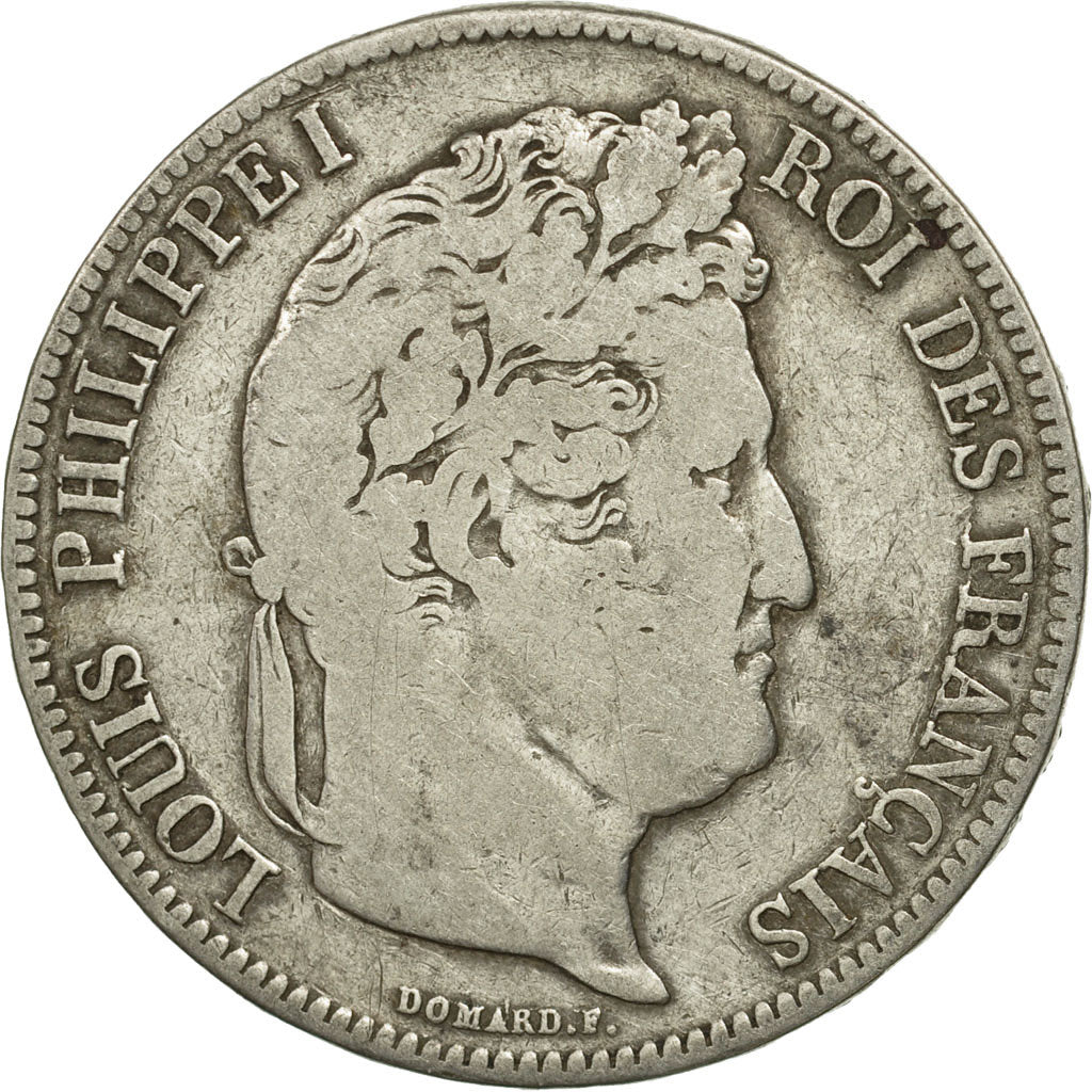 Coin, France, Louis-Philippe, 5 Francs, 1835, Marseille, VF(20-25), Silver