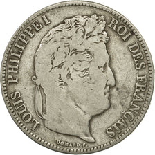 Coin, France, Louis-Philippe, 5 Francs, 1835, Marseille, VF(20-25), Silver