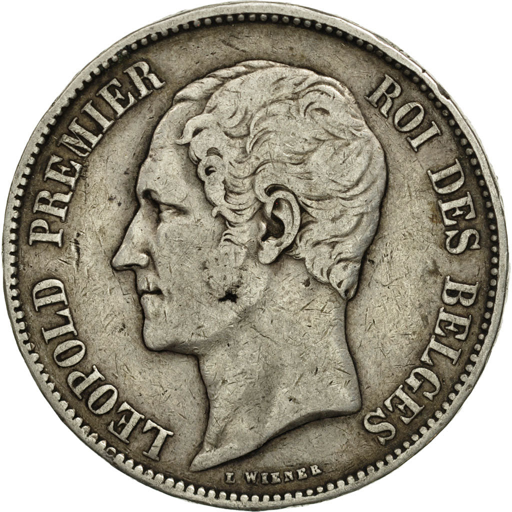 Belgium, Leopold I, 5 Francs, 5 Frank, 1849, VF(30-35), Silver, KM:17
