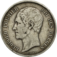 Belgium, Leopold I, 5 Francs, 5 Frank, 1849, VF(30-35), Silver, KM:17