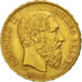 Bélgica, Leopold II, 20 Francs, 20 Frank, 1874, MBC+, Oro, KM:37