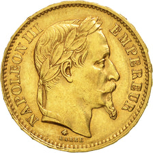Moneda, Francia, Napoleon III, Napoléon III, 20 Francs, 1868, Paris, MBC+, Oro