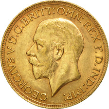 Coin, South Africa, George V, Sovereign, 1930, AU(55-58), Gold, KM:A22