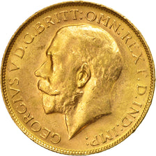 Australia, George V, Sovereign, 1918, Perth, AU(55-58), Gold, KM:29