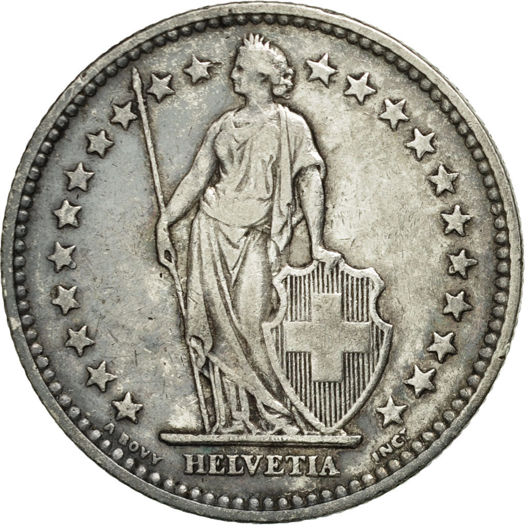 Coin, Switzerland, 2 Francs, 1906, EF(40-45), Silver, KM:21