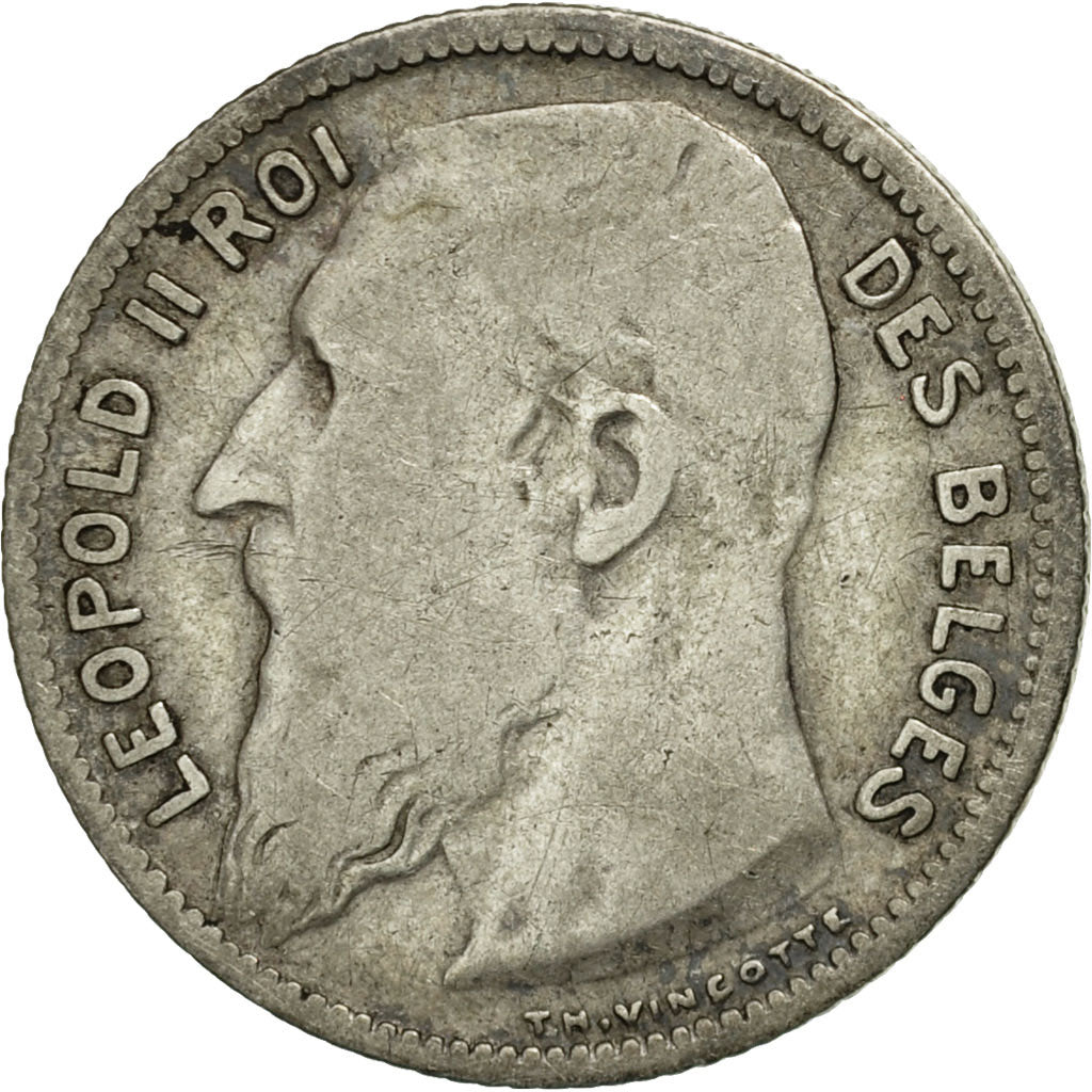 Belgium, Franc, 1904, VF(30-35), Silver, KM:56.1