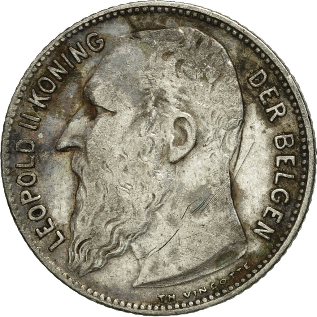 Coin, Belgium, Franc, 1909, EF(40-45), Silver, KM:57.2